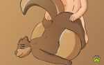  2016 5_fingers aaliyah_(oc) ambiguous_penetration anthro anthro_penetrated bodily_fluids brown_background brown_body brown_fur brown_nose cum cum_inflation cum_inside duo eyebrows female female_penetrated fingers fur genital_fluids human human_on_anthro human_penetrating human_penetrating_anthro inflation interspecies j5furry male male/female male_penetrating male_penetrating_female mammal multicolored_body multicolored_fur mustelid navel otter penetration sex simple_background tail 
