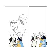 1:1 2022 anthro australian_cattle_dog bandit_heeler beargarbage black_body black_ears black_eyes black_fur black_nose black_spots blue_body blue_fur bluey_(series) blush canid canine canis cattledog comic dagger dalmatian dialogue digital_media_(artwork) domestic_dog double_chin duo english_text eyes_closed flower frank_(bluey) fur happy herding_dog hi_res holding_dagger holding_daggers holding_melee_weapon holding_object holding_weapon looking_at_another male mammal markings melee_weapon multicolored_body multicolored_fur obese obese_anthro obese_male overweight overweight_anthro overweight_male pastoral_dog plant smile speech_bubble spots spotted_body spotted_fur standing surprise surprised_expression teeth text two_tone_body two_tone_fur weapon white_body white_fur yellow_body yellow_fur