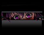  1girl fingernails hair_between_eyes head_tilt himekaidou_hatate hyudora long_fingernails looking_at_viewer peeking_out purple_eyes purple_hair purple_nails solo tagme touhou wide-eyed 