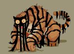  biceps black_mask black_stripes claws dream_tiger_(govy9807) felid fur ggez2341 looking_at_viewer male mammal muscular muscular_male open_mouth orange_body orange_eyes orange_fur pantherine pawpads simple_background solo stripes teeth tiger tongue triceps 