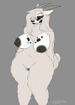 absurd_res anthro big_breasts bovid breasts caprine cumcadaver curvy_figure female fur genitals hi_res huge_breasts lips mammal nipples pussy sheep sister_augustina solo thick_bottom_lip thick_thighs voluptuous wide_hips wool_(fur) 