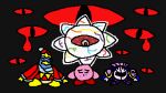  absurd_res ambiguous_gender armor asian_clothing avian bird bodily_fluids cape clothing crying east_asian_clothing eyes_closed gloves glowing glowing_eyes group handwear hat headgear headwear hi_res hidden_face japanese_clothing kimono king king_dedede kirby kirby_(series) male mask meta_knight nintendo penguin royalty sabatons sad tears void_termina 
