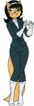  2024 5_fingers absurd_res accessory agent_meow_meow anthro arms_bent belt belt_buckle big_breasts big_eyes big_iris biped black_eyebrows black_hair black_nose blue_belt blue_bottomwear blue_clothing blue_jacket blue_pants blue_topwear boots bottomwear breasts buckle clothed clothed_anthro clothed_female clothing color_edit colored curved_eyebrows dark_belt dark_bottomwear dark_clothing dark_eyebrows dark_hair dark_jacket dark_nose dark_pants dark_topwear derp_eyes digital_drawing_(artwork) digital_media_(artwork) domestic_cat eyebrow_through_hair eyebrows eyelashes fangs felid feline felis female fingers footwear front_view full-length_portrait fully_clothed fully_clothed_anthro fully_clothed_female fur glistening glistening_eyes gloves green_eyes grinning_at_viewer hair hair_accessory hairband handwear hi_res humanoid_hands inner_ear_fluff iris jacket legs_together light_body light_boots light_clothing light_ears light_footwear light_fur light_gloves light_handwear light_sweater light_tail light_topwear looking_at_viewer mammal medium_hair monotone_belt monotone_body monotone_boots monotone_bottomwear monotone_clothing monotone_footwear monotone_fur monotone_gloves monotone_hair monotone_handwear monotone_jacket monotone_pants monotone_tail monotone_topwear nickelodeon pants portrait pose prick_ears pupils redout simple_background smile smiling_at_viewer solo standing sweater t.u.f.f._puppy tail tan_body tan_ears tan_fur tan_inner_ear_fluff tan_tail teeth thin_eyebrows third-party_edit topwear translucent translucent_hair tuft turtleneck white_background white_boots white_clothing white_footwear white_gloves white_hairband white_handwear white_sweater white_topwear 