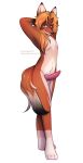  anthro canid canine ears_up fox genitals hair hi_res long_hair long_tail looking_at_viewer male mammal marshmallow-ears nude penis solo 