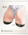  1girl 2b_(nier:automata) absurdres ass ass_focus black_thighhighs cameltoe character_name commentary english_commentary highres leotard nier:automata nier_(series) solo thighhighs thighs waligner white_leotard 