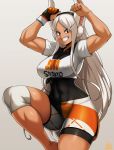  abs animal_humanoid bea_(pok&eacute;mon) big_breasts breasts camel_toe cleavage clothed clothing cosplay crossover crossover_cosplay dark_skin female gym_leader hi_res humanoid jmg lagomorph lagomorph_humanoid leporid_humanoid mammal mammal_humanoid miruko muscular muscular_female muscular_humanoid my_hero_academia nintendo nipple_outline pok&eacute;mon rabbit_humanoid raised_arm solo thick_thighs video_games wide_hips 