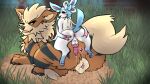  animal_genitalia animal_penis animal_pussy arcanine asmodite balls butt canine_genitalia canine_penis canine_pussy duo eeveelution erection female feral generation_1_pokemon generation_6_pokemon genitals hi_res knot male male/female nintendo paws penis pokemon pokemon_(species) pussy simple_background size_difference spreading sylveon 