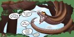  absurd_res digestion digestion_noises english_text feral hi_res jungle_book kaa_(jungle_book) male male/male python reptile scalie shaodevitt_(artist) snake solo text the_jungle_book unwilling_vore vore 