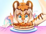  anthro felid female luxarman mammal pancake_(character) pantherine tiger 
