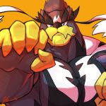  1:1 accessory anthro claws fighting_pose flammars headband hi_res legendary_pok&eacute;mon male mammal muscular muscular_anthro muscular_male nintendo pecs pok&eacute;mon pok&eacute;mon_(species) pose solo urshifu ursid video_games yongdasom 