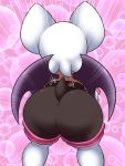  3:4 anthro big_butt boots bubble butt butt_focus chiropteran clothing female footwear hi_res legwear mammal omegasunburst rear_view rouge_the_bat solo sonic_the_hedgehog_(series) thigh_boots thigh_highs wings 