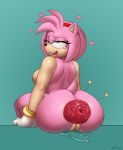 &lt;3 accessory after_sex ahegao amy_rose anal_prolapse anthro big_butt biped bodily_fluids bracelet breasts butt clothing cyan_background eulipotyphlan eye_roll eyelashes female footwear furniture genital_fluids genitals gloves green_eyes hair_accessory hairband handwear hedgehog hi_res jewelry looking_back looking_pleasured lube mammal mostly_nude open_mouth open_smile presenting presenting_hindquarters prolapse pussy pussy_juice rear_view shaking side_boob signature simple_background sitting slimefur smile solo sonic_the_hedgehog_(series) star sweat sweatdrop tears three-quarter_view tongue tongue_out trembling 