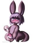  absurd_res alpha_channel anthro bodily_fluids cum fuzefurry genital_fluids genitals hi_res humanoid_genitalia humanoid_penis made_in_abyss male mammal nanachi penis solo tagme 