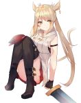  animal_ears final_fantasy final_fantasy_xiv miqo&#039;te nekomimi sword tota_(sizukurubiks) 