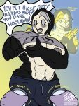  abs absurd_res anthro avian balls_outline beak big_breasts big_pecs bird black_body blush bottomwear breasts bulge clothed clothing covering_chest crop_hoodie detailed_bulge digital_media_(artwork) duo embarrassed english_text feathers female first_person_view frooby genital_outline ghost gradient_background grey_eyes hair hi_res hoodie ill-fitting_clothes imminent_milking machine male milking_machine muscular muscular_male nipples open_mouth owl pants pecs penis_outline pubes pubes_exposed rubbing_hands signature silver_hair simple_background spirit sweatpants text topwear white_body 