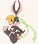  anthro blonde_hair clothing curvy_figure female hair hands_on_hip lagomorph leotard leporid lexi_bunny loonatics_unleashed looney_tunes mammal motobugg rabbit solo thick_thighs voluptuous warner_brothers wide_hips 