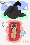  abdominal_bulge bowline brushwork comic duo english_text equid equine hasbro hi_res horse inflation male male/male mammal my_little_pony pony rowlock semi-anthro text vore 