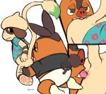  anal anthro blush clothed clothing hi_res kinkmilk looking_back male male/male mammal nervous nintendo oral pignite pok&eacute;mon pok&eacute;mon_(species) prox_chop rimming sex shirt smeargle suina topwear tracy_(linker) underwear video_games 