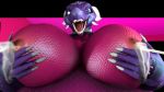  16:9 3d_(artwork) activision anthro big_breasts bodily_fluids breast_milking breasts claws cynder digital_media_(artwork) dragon female green_eyes hand_on_breast holding_breast horn lactating looking_at_viewer looking_down low-angle_view milk nude open_mouth scalie slushiesoda smile solo spyro_the_dragon teeth tongue video_games widescreen 