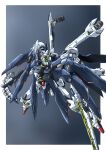  crossbone_gundam crossbone_gundam_x-1 crossbone_gundam_x-1_full_cloth green_eyes gun gundam highres holding holding_bowgun holding_gun holding_weapon mecha mobile_suit no_humans pirate robot science_fiction skull_and_crossbones solo sword taiga_hiroyuki v-fin weapon 