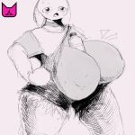  1:1 anthro big_breasts breasts clothing female hi_res huge_breasts hyper hyper_breasts nipples solo tagme zzz3 