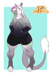  1ceberg absurd_res anthro bulge clothing equid equine girly hands_in_pockets hi_res hoodie hooves horn male mammal pockets solo standing topwear underwear unicorn 