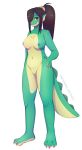  absurd_res alpha_channel anthro breasts female hi_res lizard long_tail marshmallow-ears non-mammal_breasts reptile scales scalie simple_background solo transparent_background 