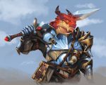  2020 5_fingers anthro day detailed_background digital_media_(artwork) dragon fingers holding_object holding_sword holding_weapon male melee_weapon outside samsantala sky solo sword weapon wingless_dragon 