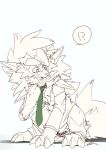  ?! after_transformation ambiguous_gender blep bodily_fluids bottomwear canid canine claws clothing dusk_lycanroc feral finger_claws fur fur_growth green_eyes green_necktie growth hi_res human_to_feral implied_transformation looking_at_self lycanroc male mammal necktie nintendo pants partially_colored pok&eacute;mon pok&eacute;mon_(species) shirt sitting solo species_transformation sweat tail_growth toe_claws tongue tongue_out topwear torn_bottomwear torn_clothing torn_pants torn_shirt torn_topwear transformation video_games じゅうっとん 