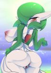  2020 absurd_res ashraely big_breasts blush breasts butt butt_pose clothing curvy_figure digital_media_(artwork) female gardevoir genitals hi_res huge_breasts humanoid looking_at_viewer nintendo not_furry nude pok&eacute;mon pok&eacute;mon_(species) pose pussy red_eyes simple_background solo standing thick_thighs video_games voluptuous wide_hips 