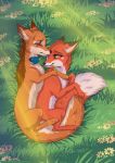  abby_(rukifox) canid canine duo female feral fox hi_res male male/female mammal rick_(rukifox) rukifox 