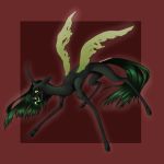  1:1 absurd_res equid equine evil_face evil_grin female feral friendship_is_magic green_body green_eyes green_hair hair hasbro hi_res horn horse lewderooni mammal my_little_pony pony queen queen_chrysalis_(mlp) ramerooni royalty smile solo winged_unicorn wings 
