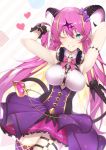  dress garter headphones hololive horns mano_aloe pointy_ears scal2let thighhighs 