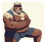  anthro arkross1999 belly chubby_male hi_res kemono kimun_kamui_(tas) male mammal overweight overweight_anthro overweight_male slightly_chubby solo tokyo_afterschool_summoners ursid video_games 
