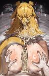  1boy 1girl absurdres after_sex after_vaginal animal_ears ass ass_ripple colored_inner_hair cum cum_on_ass cum_on_body cum_on_hair deep_skin doggystyle ejaculation from_behind grabbing_another&#039;s_ass grabbing_another&#039;s_hair groping hetero highres holding_another&#039;s_hair ju_fufu long_hair multicolored_hair penis peterh_mon shiny_skin slap_mark solo_focus striped_fur striped_hair tail tiger_ears tiger_girl tiger_tail uncensored zenless_zone_zero 