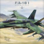  1girl aerial_bomb agm-88_harm aim-120_amraam aim-7_sparrow air-to-air_missile air-to-surface_missile aircraft airplane blue_sky bomb brown_eyes brown_hair canopy_(aircraft) chinese_commentary commentary_request commission dated day drop_tank english_commentary english_text explosive external_fuel_tank f/a-18_hornet fighter_jet flight_suit gbu-12_paveway_ii helmet laser_guided_bomb military_vehicle missile mixed-language_commentary original outdoors oxygen_mask pilot pilot_helmet pixiv_commission roundel signature sky solo spacebar_hobby targetting_pod vehicle_focus weapon_request 