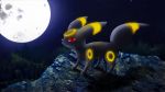  16:9 ambiguous_gender cliff eeveelution feral night nintendo photoshop pok&eacute;mon pok&eacute;mon_(species) solo umbreon video_games vulpkit widescreen 