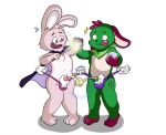  anthro bodily_fluids cum duo genital_fluids helping_hand hi_res hoya82 lagomorph leporid male male/male mammal rabbit 
