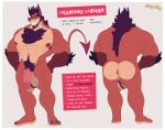2025 abs absurd_res anthro anus armpit_hair ball_tuft balls barazoku bat bat_ears bat_nose beard biceps big_balls big_butt big_muscles big_penis black_hair body_hair brown_body brown_fur bubble_butt butt butt_hair chest_hair claws darkened_genitalia deltoids english_text evil_face evil_grin eyebrows facial_hair fangs feet front_view fur genital_piercing genitals glans grin hair hairy hairy_balls hi_res humanoid_genitalia humanoid_penis leaf-nosed_bat looking_at_viewer male mammal manly microbat model_sheet multicolored_body muscular muscular_anthro muscular_arms muscular_male nipple_piercing nipples nude orange_body orange_fur pecs penis penis_piercing piercing prince_albert_piercing pubes purple_hair rear_view red_eyes sharp_teeth simple_background smile solo spade_tail spectral_bat tail tan_body tan_fur teeth text thick_eyebrows triceps tuft unrealrui val_vasquez yangochiropteran