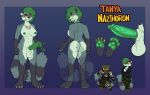 abs absurd_res angry anthro armor balls big_balls big_penis bitterfucker1 bodily_fluids bone bone_necklace breasts butt camo camo_clothing camo_print cigarette claws cleavage clothed clothing erection eyewear fangs fur genital_fluids genitals gloves_(marking) green_hair green_nipples green_pawpads green_penis grey_body grey_fur gun gynomorph hair handgun handpaw headgear helmet hi_res holster intersex jacket jewelry leg_markings markings model_sheet muscular necklace nipple_piercing nipples nude pattern_clothing pawpads paws penis piercing pistol precum ranged_weapon socks_(marking) solo striped_markings striped_tail stripes sunglasses tail tail_markings tanya_nazthoron teeth topwear vein veiny_penis warpaint weapon yellow_eyes