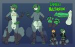absurd_res anklet anthro armor balls beads big_butt bitterfucker1 black_leather_jacket bodily_fluids bone bone_necklace bottomwear bracelet butt claws clothing colored_nails digit_ring dimitri_nazthoron ear_piercing ear_ring eldritch_being erection exposed_thighs feet fishnet_clothing fishnet_legwear frenum_piercing fur genital_fluids genital_piercing genitals gloves_(marking) green_hair green_nails green_penis grey_body grey_fur grin hair handpaw herpestid hi_res hindpaw hood jewelry leg_markings legwear long_hair male mammal markings mask model_sheet mongoose nails necklace nipple_piercing nipples nude pants paws penis penis_piercing piercing precum ring ring_piercing skull skull_mask smile smug socks_(marking) solo striped_markings striped_tail stripes tail tail_markings thick_thighs toe_ring toes torn_bottomwear torn_clothing torn_pants vein veiny_penis yellow_eyes