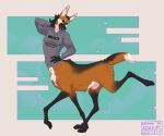 after_transformation alternate_species araivis-edelveys black_hair canid canine clothing dipstick_tail hair hoodie leg_markings male mammal maned_wolf maned_wolf_taur markings oakleythewolf open_mouth purple_eyes socks_(marking) solo surprised_look tail tail_markings taur topwear