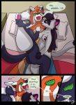  ailurid anthro bed brainwashing breasts butt comic cuddling domestic_cat felid feline felis female forced furniture group hi_res hypnosis male mammal mind_control red_panda roxythefoxy seductive 