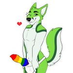  &lt;3 1:1 alpha_channel animal_genitalia animal_penis anthro balls black_body black_fur black_nose canid canine clothing digital_media_(artwork) eyes_closed fidget_the_fox fox fur genitals green_body green_eyes green_fur knot kwik_(artist) lgbt_pride looking_at_viewer male mammal multicolored_penis navel nude one_eye_closed penis pride_colors rainbow_penis red_heart simple_background smile smiling_at_viewer solo sticker telegram telegram_stickers underwear white_body white_fur white_outline wink winking_at_viewer ych_(character) 