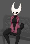  2020 animal_humanoid arthropod arthropod_humanoid black_and_white bottomless clothed clothing digital_media_(artwork) female greyscale hi_res hollow_knight hoodie hoodie_only hornet_(hollow_knight) humanoid insect insect_humanoid jodelr monochrome solo team_cherry topwear topwear_only video_games 