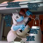 absurd_res anthro apron apron_only big_breasts bodily_fluids bovid breasts brown_eyes bucket caprine clothing container cum dialogue doctor door duo ejaculation female fur genital_fluids genitals gloves goat handjob handwear hi_res horn human kneeling latex latex_clothing latex_gloves latex_handwear male male/female mammal mask medical medical_gloves meme milking_table no_nut_november nurse onomatopoeia penile penis penis_milking sex sex_toy slicktex3d sound_effects text toriel undertale_(series) vibrator vibrator_on_penis vulva wand_vibrator white_body white_fur