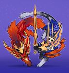 ambiguous_gender armor asian_mythology black_body black_fur black_sclera bone canid canine canis claws clothed clothing colored diting_(fabulous_beasts) domestic_cat domestic_dog fabulous_beasts felid feline felis fenz_(studio) feral fox fur fur_markings group hair hi_res horn kulou_(fabulous_beasts) looking_at_viewer mammal markings melee_weapon multicolored_body multicolored_fur mythological_creature mythology nintendo paws pokemon qinghuo_(fabulous_beasts) red_body red_fur shield simple_background skull straw_dog sword tail tail_tuft trio tuft two_tone_body two_tone_fur undead weapon white_body white_fur wolf xiyaodii yellow_eyes