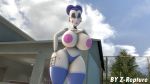  16:9 3d_(artwork) ballora_(fnafsl) big_breasts bikini bikini_bottom breasts clothing digital_media_(artwork) female five_nights_at_freddy&#039;s humanoid machine robot robot_humanoid sister_location solo source_filmmaker swimwear thick_thighs video_games widescreen z-repture 