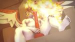  16:9 2020 3d_(artwork) 4k absurd_res anthro anthrofied armor balls big_penis bodily_fluids crossgender crown daybreaker_(mlp) digital_media_(artwork) equid erection feet fire flaming_hair friendship_is_magic ftm_crossgender genital_fluids genitals hasbro hi_res horn humanoid_feet humanoid_hands male mammal medial_ring my_little_pony penis precum pseudo_hair solo unie widescreen winged_unicorn wings 