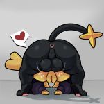  &lt;3 1:1 anal anal_penetration anthro anus backsack balls black_balls black_body black_fur duo female female_penetrated fur genitals hi_res male male/female male_penetrating male_penetrating_female nintendo penetration penile penile_penetration penis penis_in_ass pikachu pok&eacute;mon pok&eacute;mon_(species) pussy rear_view shinx simple_background video_games virito yellow_body yellow_fur 